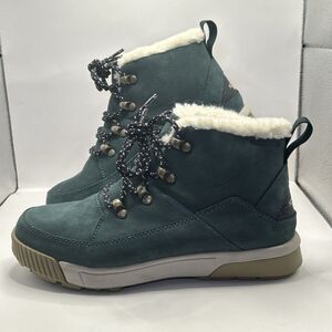 THE NORTH FACE Sierra Mid Lace Waterproof Boots Womens 6 Green STORE MODEL